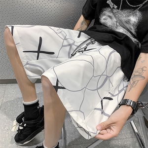 2023夏季满印潮牌嘻哈街头男舒适潮休闲五分短裤XD22961-P40图片