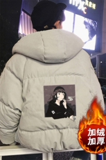 MY16122-P100加厚加绒连帽棉衣男大码棉服男面包服男，男装棉衣，电商A040A