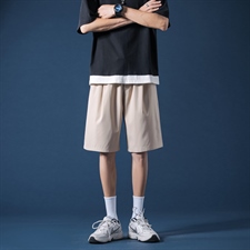 裤子男夏季直筒休闲裤港风宽松五分潮裤DK516特批15(控价29.9)，男装休闲裤，星座718-1