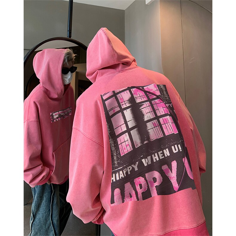 男装加厚卫衣男美式复古宽松连帽卫衣外套XZ514-2-Z2225-P70,男装卫衣,星座514-2(原B239)