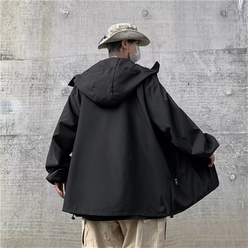 春秋季美式冲锋衣男女情侣风衣机能风工装夹克登山服外套6568-p60,男装夹克,星座1008