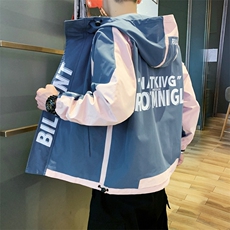 男士外套男秋季2021新款韩版潮流上衣服运动休闲夹克DS874T，男装夹克，电商A102
