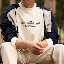 日系复古长袖卫衣男春季情侣宽松圆领套头衫学院风百搭休闲上衣男，男装卫衣，星座506A