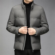 男士新款短款棉衣冬季棉服纯色休闲立领外套中年男装GR3581-P105图片