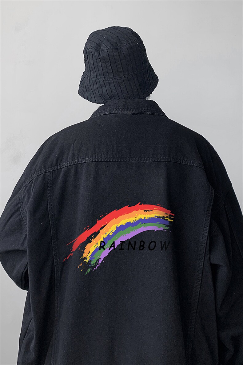 牛仔夹克男大码牛仔外套男茄克NJ77064-P60,男装夹克,电商A040