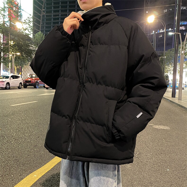 抖音直播连帽棉衣假两件加厚棉袄情侣款百搭面包服MY111-P65,男装棉衣,星座1402-1