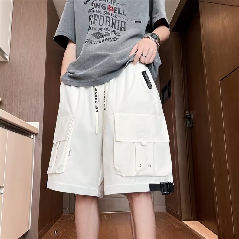 2024夏季潮牌宽松休闲五分中裤日系复古工装短裤男现货K7928-P40,男装牛仔裤,星座512-3