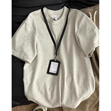 花灰色t恤男款夏季cleanfit新疆棉短袖通勤内搭半袖TX260，男装T恤，星座1116A（原606A-3）