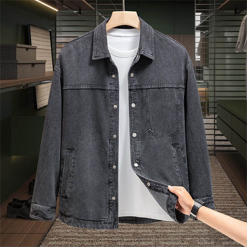 2026春季新款牛仔外套男装高级感宽松休闲品质外套J803P110,男装夹克,星座914