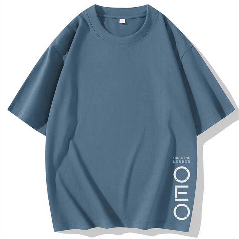 常年现货2025夏季新款潮牌青少年大码字母印花短袖体恤DT002-P10，男装T恤，星座1816-1（原1210-1）