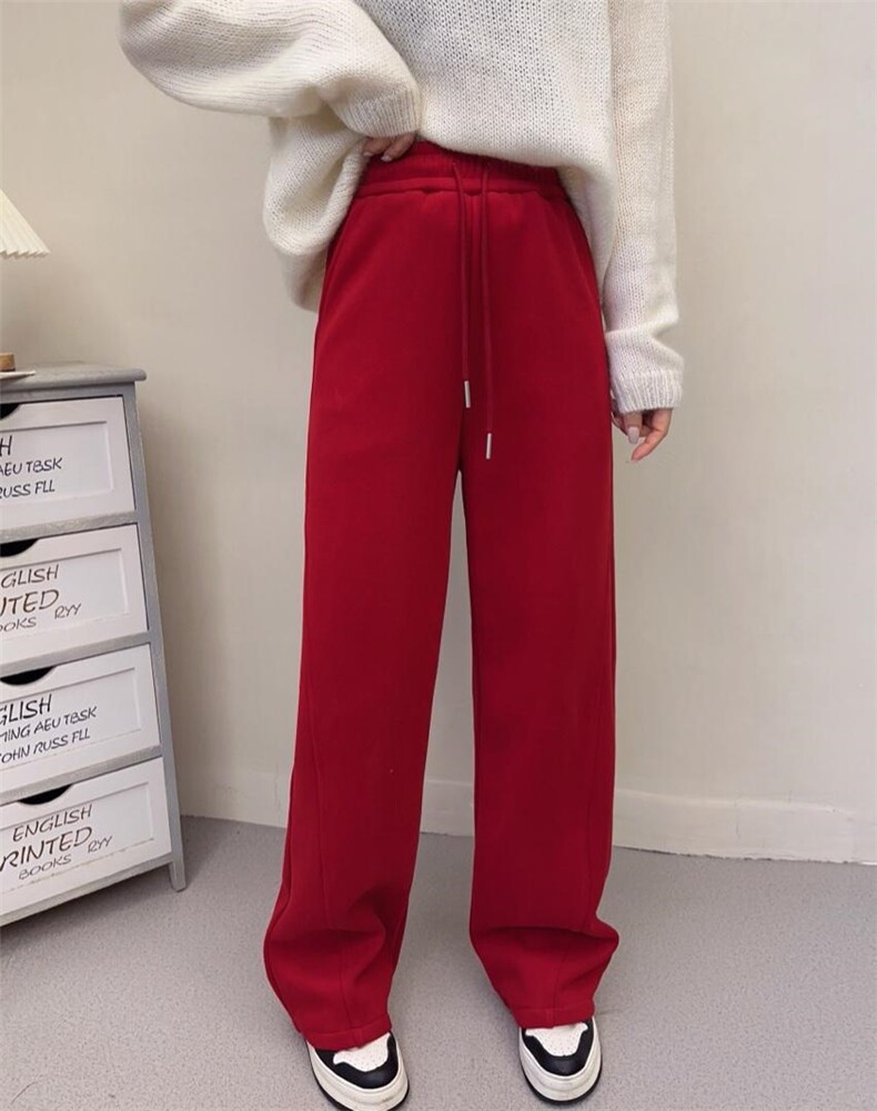 2022加绒卫裤，女装休闲裤，曼希野