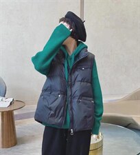 无袖马甲，女装马甲，兜火