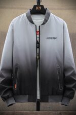春秋季外套男士潮牌宽松休闲运动棒球领渐变夹克工装DS858T，男装夹克，电商A102