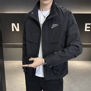 夹克男秋季立领高品质外套型男商务休闲百搭外套夹克N8816-P75图片