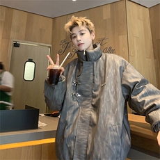 潮流金属飞机扣美式高街三防棉衣宽松棉服，男装棉衣，星座307A