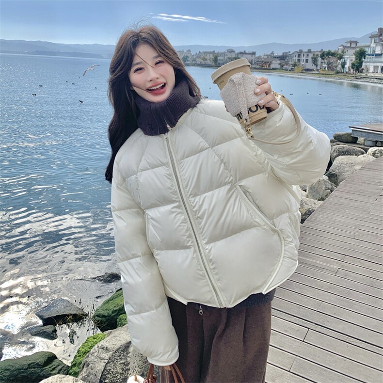 90绒大货已出，韩系毛线马甲+短款羽绒服套装P345K498,女装羽绒服,2C210