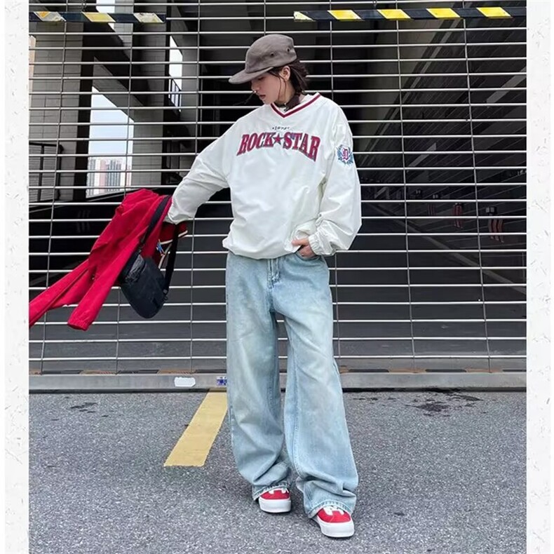 W10356-P50网图现货美式高街球服卫衣街头嘻哈宽松套头长袖上衣,男装卫衣,星座1608