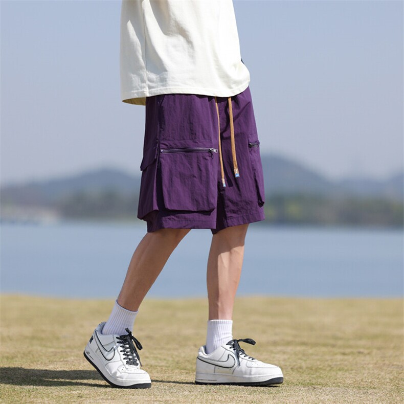 美式高街潮牌工装短裤潮流宽松休闲五分裤A161-DK727-P36,男装休闲裤,电商A161