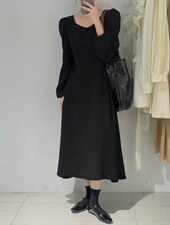 收腰连衣裙，女装连衣裙，驿谷