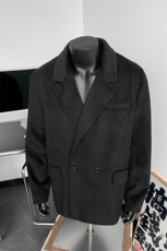 男装呢料呢子夹克外套24冬季西装领毛呢大衣XZ514-2-24275-P98，男装夹克，星座514-2(原B239)