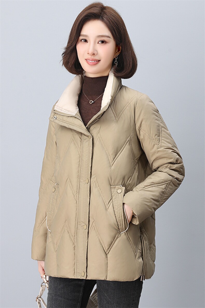 2024冬季新款棉衣加厚女外套短款立领小个子冬装棉服外套,女装棉衣/棉服,雪樱依海