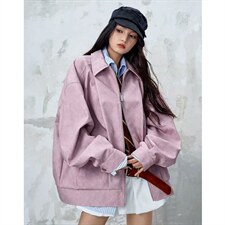 网络图慎用!图片只做展示仿鳄鱼皮美式大码粉色皮衣男JK78118P95，男装皮衣，星座226-2