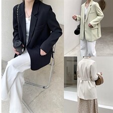 侧边腰带西服，其它，赫她娜