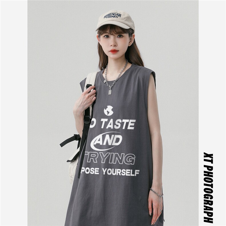中性风23夏季时尚百搭宽松圆领字母印花纯棉短袖T恤DT507P30控48,男装T恤,A247A