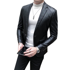 秋冬店主皮衣夹克西装单西修身西服A236-XZ-159-P130，男装夹克，电商A236