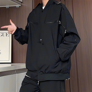 JK8115/P75秋装棒球服防水外套男美式潮牌男装宽松飞行员夹克图片