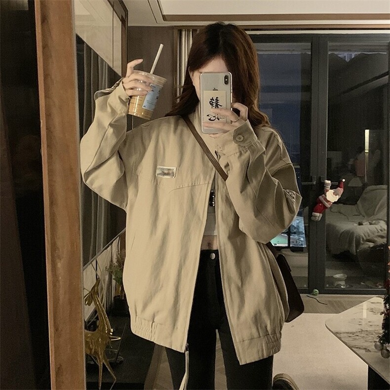A483-P105底特律工装外套男女款春季夹克痞帅潮复古巴恩风上衣,男装夹克,星座911