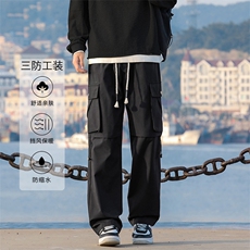美式加绒加厚冲锋裤子男款防水登山裤男士休闲裤JRK720-特批-43，男装卫衣，星座718-1