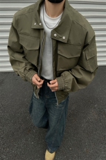 黑墙春装飞行服冲锋衣夹克短款外套男装25春季拉链衫上衣S380特78，男装夹克，电商A233-1