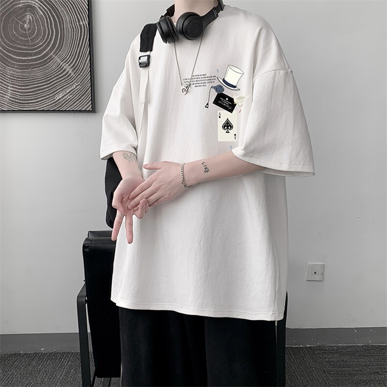 230g重磅纯棉短袖t恤男大码半袖半截袖DX17373-P20,男装T恤,电商A040