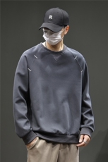 美式领卫衣男生2025秋季新款潮牌宽松休闲长袖T恤上衣8089-P48K99，男装T恤，电商D215
