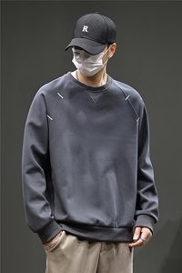美式领卫衣男生2025秋季新款潮牌宽松休闲长袖T恤上衣8089-P48K99图片