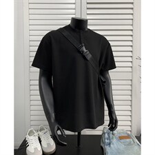 2026男装250克夏季亨利领宽松短袖T恤夏装半袖打底衫S398特P16，男装T恤，电商A233-1