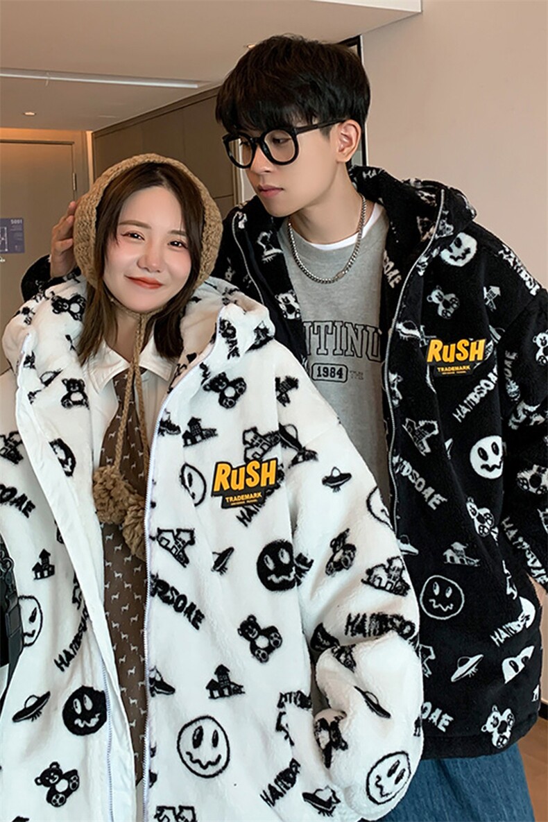清仓万米面料补货羊羔毛绒外套夹克棉袄棉服棉衣男连帽P80立领P70,男装夹克,星座207