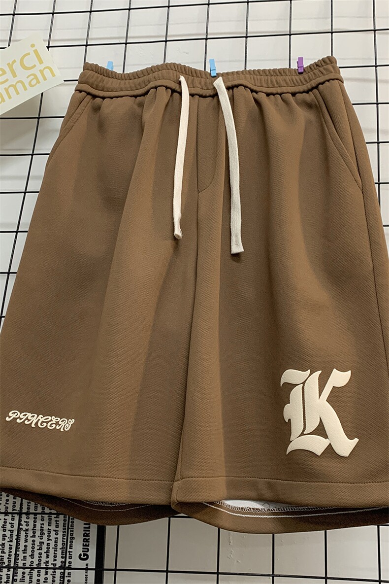7个高点击抖音直播品质宽松五分裤男短裤X416b-1-DK386-P45限58,男装牛仔裤,星座416B-1