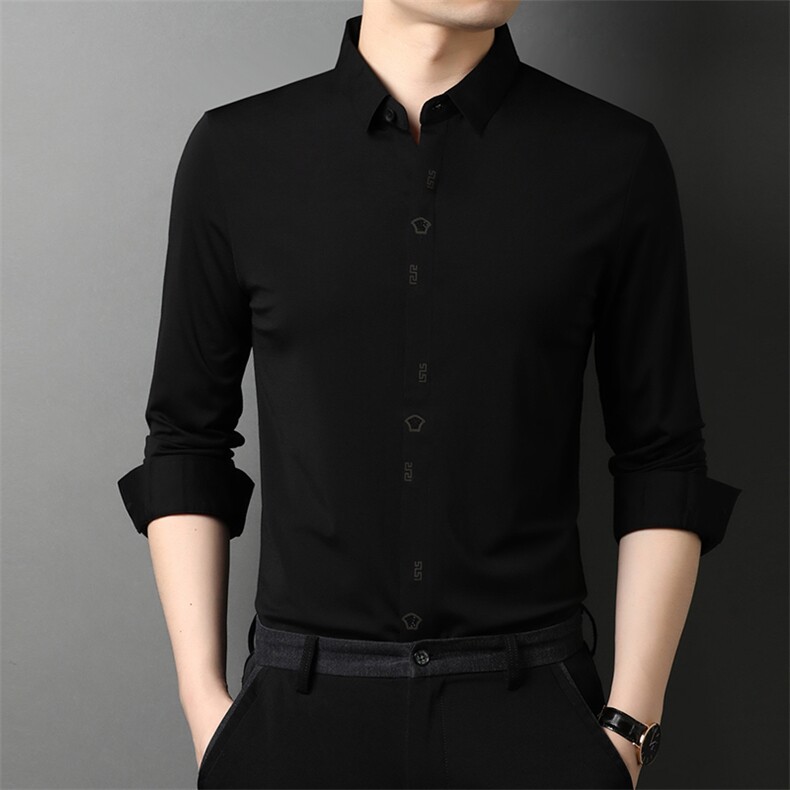 J564钱塘2021-1秋季新款男士高端轻奢长袖衬衣大货主推P85,男装衬衫,钱塘207-1