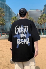 夏季纯棉宽松休闲圆领重磅230克短袖男T恤上衣-T745-P20，男装T恤，星座310B