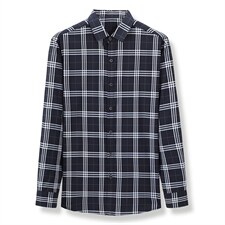 C2202钱塘2020-2欧货品质格子休闲竹纤维精品高端男装衬衫p69，男装衬衫，钱塘207-2