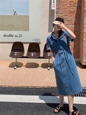 牛仔连衣裙，女装连衣裙，肆尔