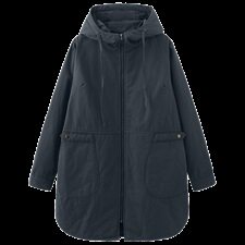 2024年新品棉服中长款加厚保暖棉衣纯色3695款，女装棉衣/棉服，秋牧寒烟