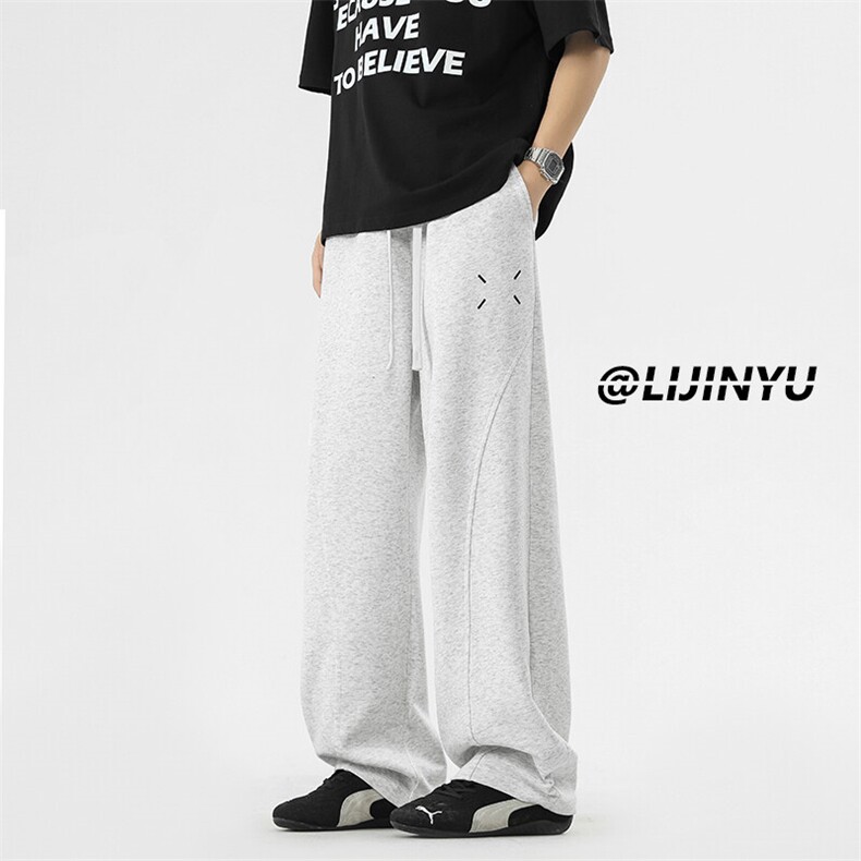 美式休闲宽松挺括舒适卫裤垂感柔顺潮流X1560特批3568,男装休闲裤,星座718