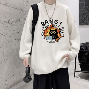 半高领毛衣男大码胖子针织衫毛线衣 M18405-P45 加绒款-P65图片