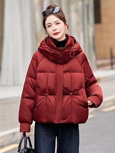 超好看短款羽绒服女2025冬新款时髦洋气白鸭绒外套图片