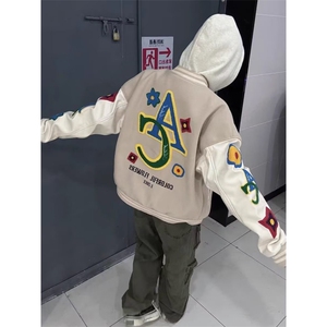 JY378-P62 高街潮牌港风日系原宿风韩版潮流宽松夹克图片