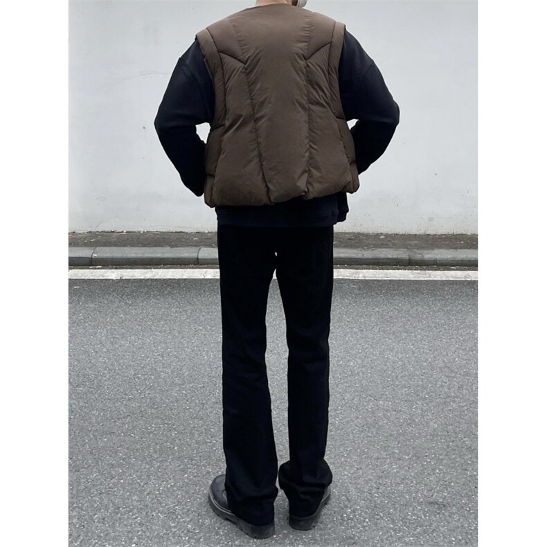 【有货】3361CC-特P68线型分割棉服马甲男加厚V领保暖背心,男装背心/马甲,星座1007（原301D）