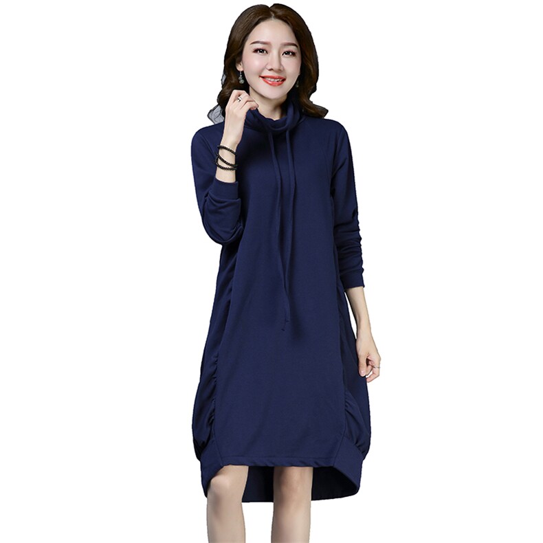 连帽潮流拼接去时尚休闲中长款2021年春季件连衣裙,女装连衣裙,独衣靓
